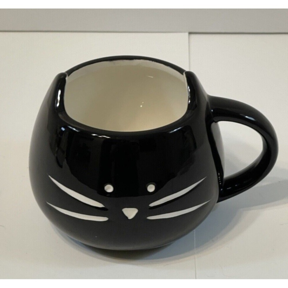 Black Cat Coffee Cup Mug